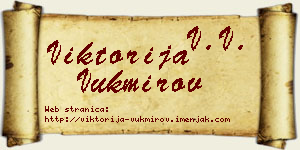 Viktorija Vukmirov vizit kartica